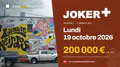 Résultats du Joker+ du lundi 19 octobre 2026 : numéro gagnant et signe astrologique