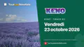Keno du vendredi 23 octobre 2026 : tirage à 20:00 et résultats