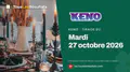 Keno (Loterie Nationale) du mardi 27 octobre 2026 : tirage à 20:00 et résultats