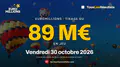 EuroMillions : 89 millions d'euros en jeu ce vendredi 30 octobre