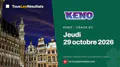 Keno (Loterie Nationale) du jeudi 29 octobre 2026 : tirage à 20:00 et résultats